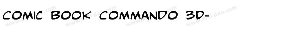 Comic Book Commando 3D字体转换